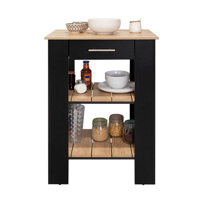 Isla De Cocina Un Cajon, FM Furniture 006N Negro