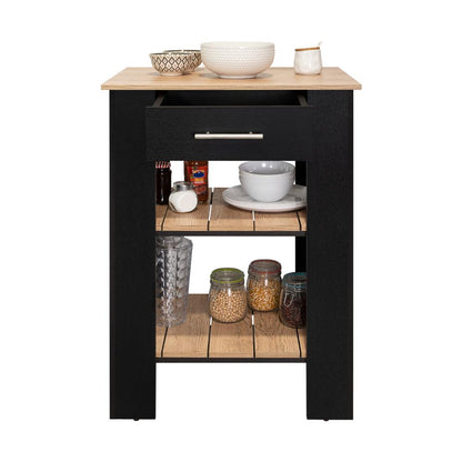 Isla De Cocina Un Cajon, FM Furniture 006N Negro