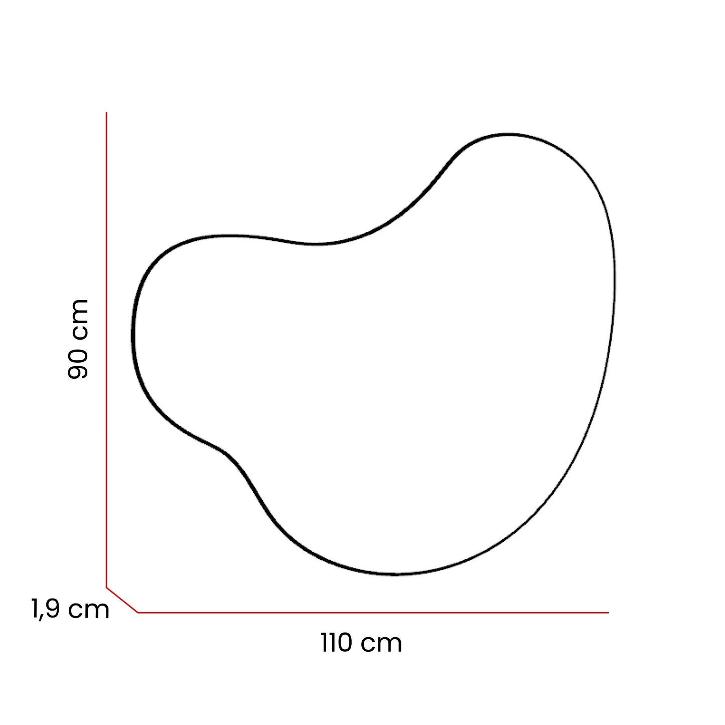 Espejo Otto, con forma irregular