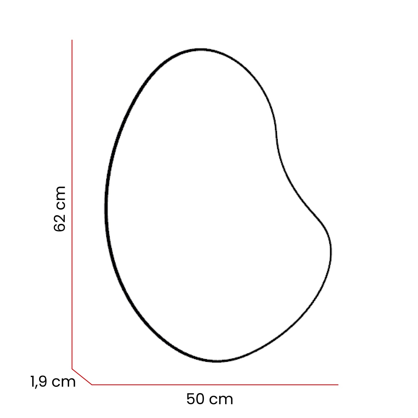 Espejo Leo, con forma irregular