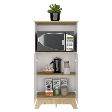 Mueble de Microondas Bajo BI Color Blanco Duna Para Cocina