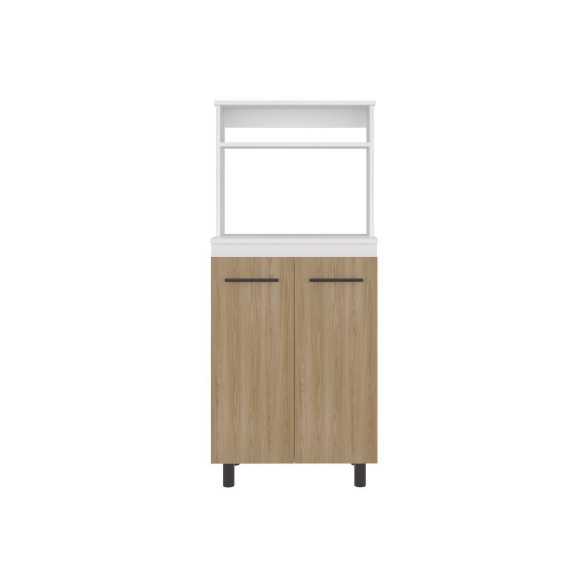 Mueble Microondas Sedona, Blanco Mqz y Fresno Europeo (vista 3)
