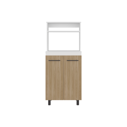 Mueble Microondas Sedona, Blanco Mqz y Fresno Europeo (vista 3)