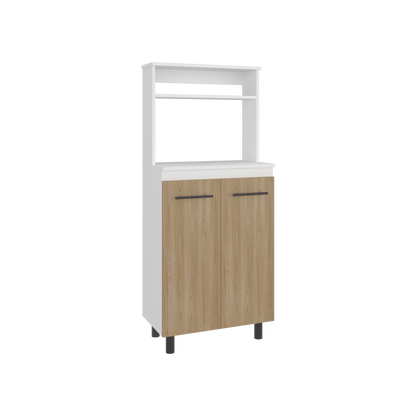 Mueble Microondas Sedona, Blanco Mqz y Fresno Europeo (vista 4)