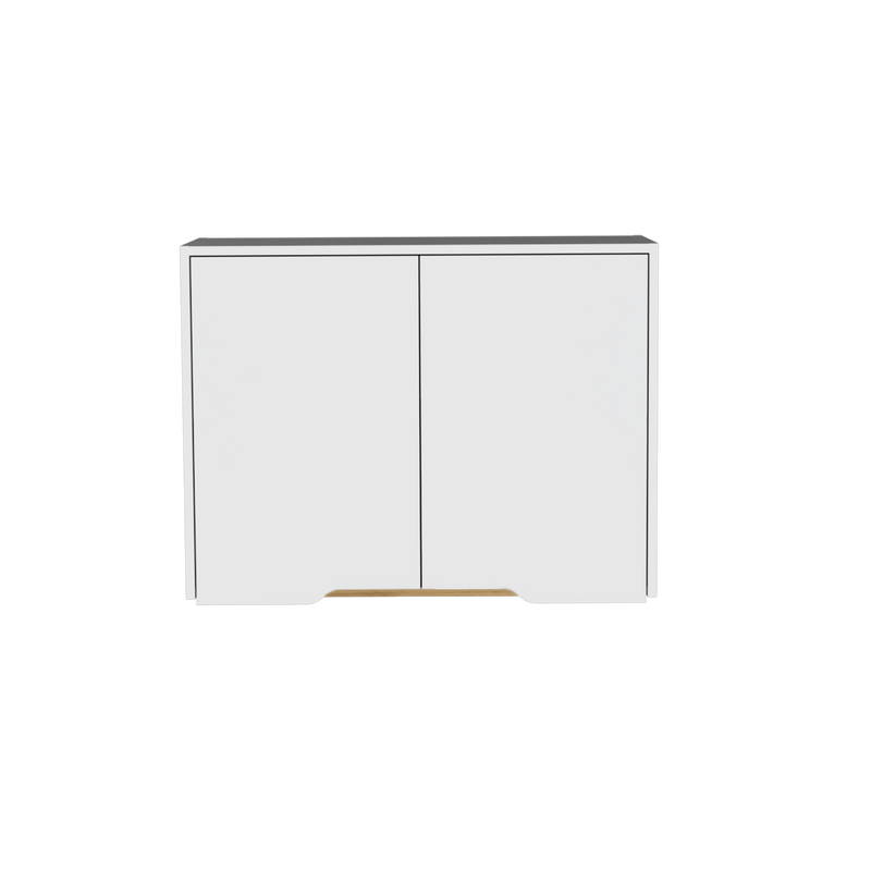 Mueble Superior Soler, Blanco y Macadamia, con Capacidad de Almacenamiento
