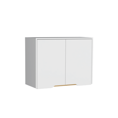 Mueble Superior Soler, Blanco y Macadamia, con Capacidad de Almacenamiento