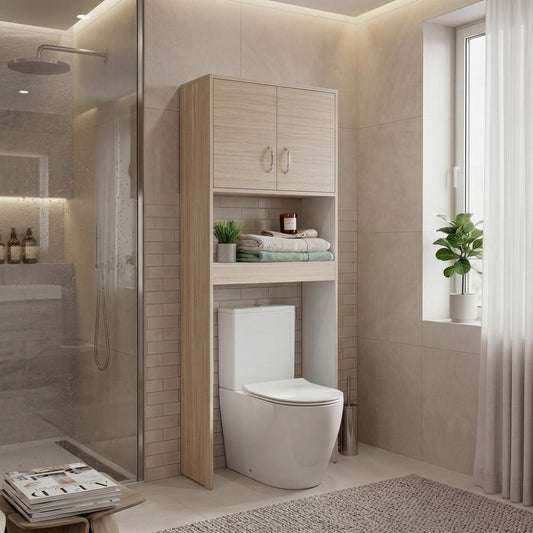 Mueble Ahorrador de Espacio Siena, Cartagena y Blanco, Ideal para Ahorrar Espacio