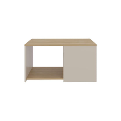Mesa Centro, Beige Y Café Claro
