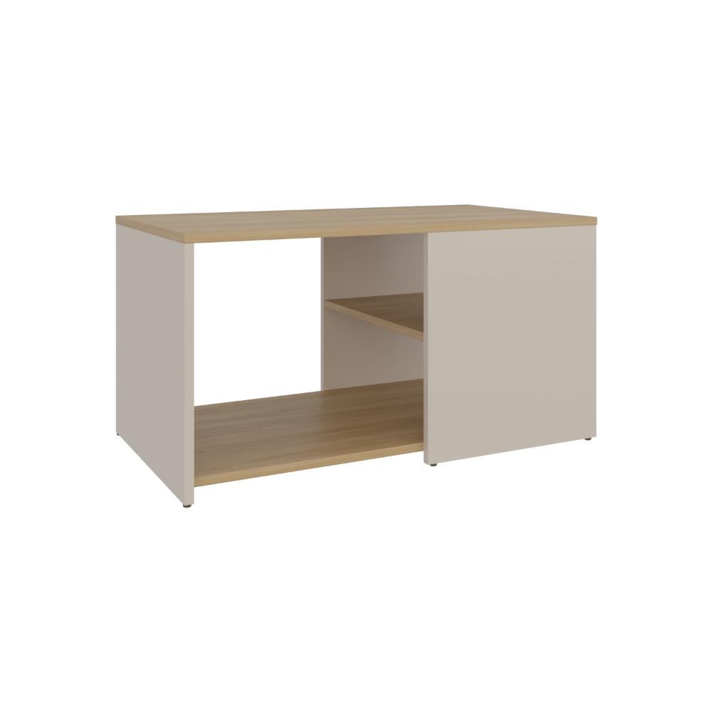 Mesa Centro, Beige Y Café Claro