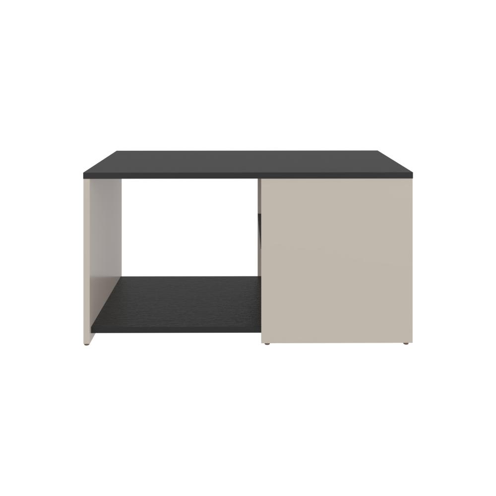 Mesa Centro, Beige Y Negro