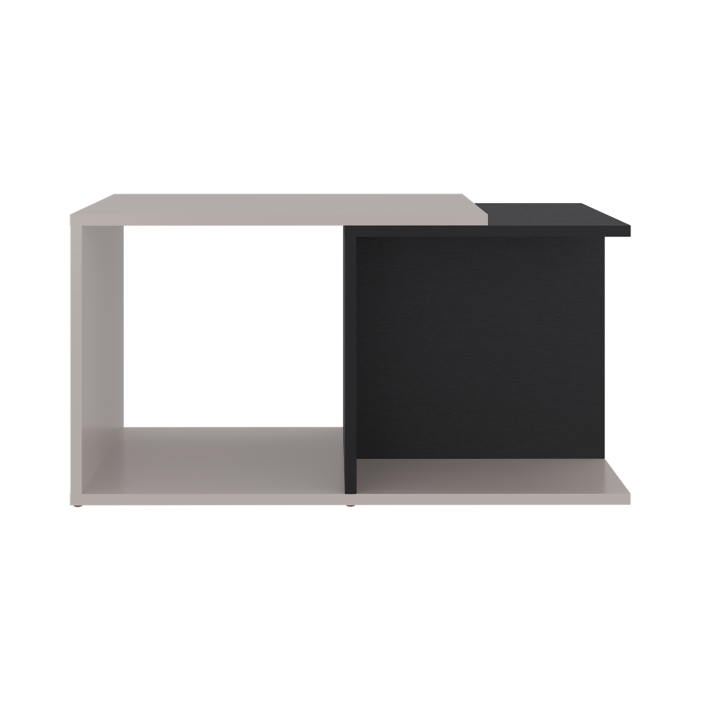 Mesa de Centro Cuera, Capri y Wengue, cuanta con espacio para ubicar objetos decorativos