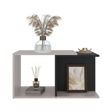 Mesa de Centro Cuera, Capri y Wengue, cuanta con espacio para ubicar objetos decorativos