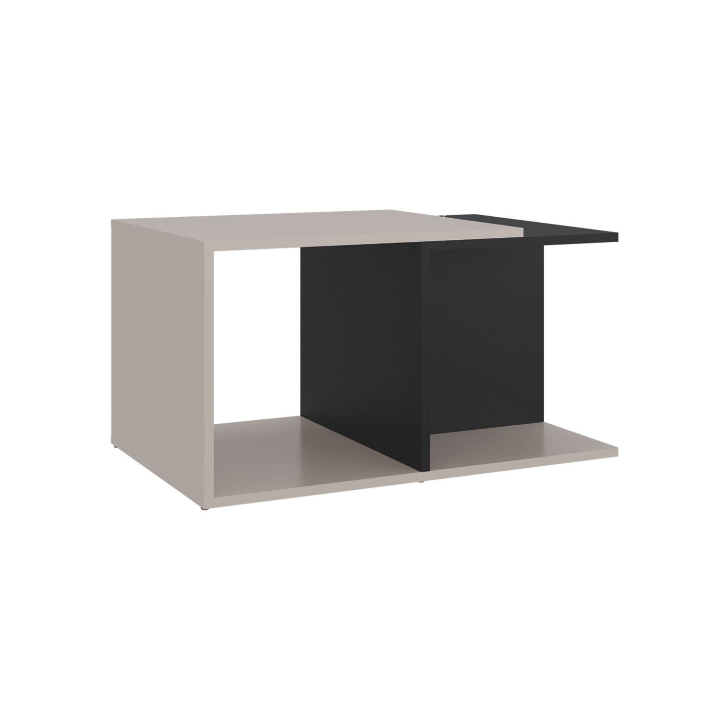 Mesa de Centro Cuera, Capri y Wengue, cuanta con espacio para ubicar objetos decorativos