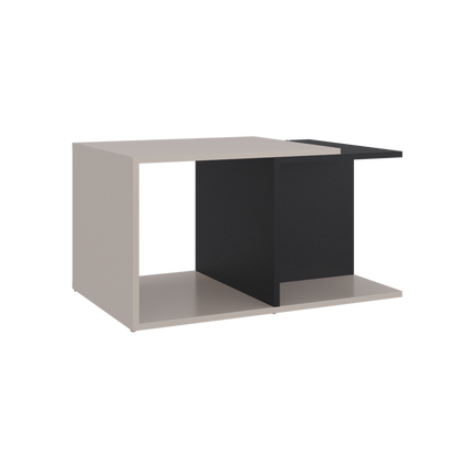 Mesa de Centro Cuera, Capri y Wengue, cuanta con espacio para ubicar objetos decorativos