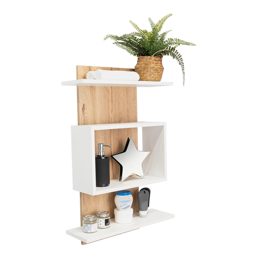 Mueble Organizador Baño Massana, Duna Y Blanco