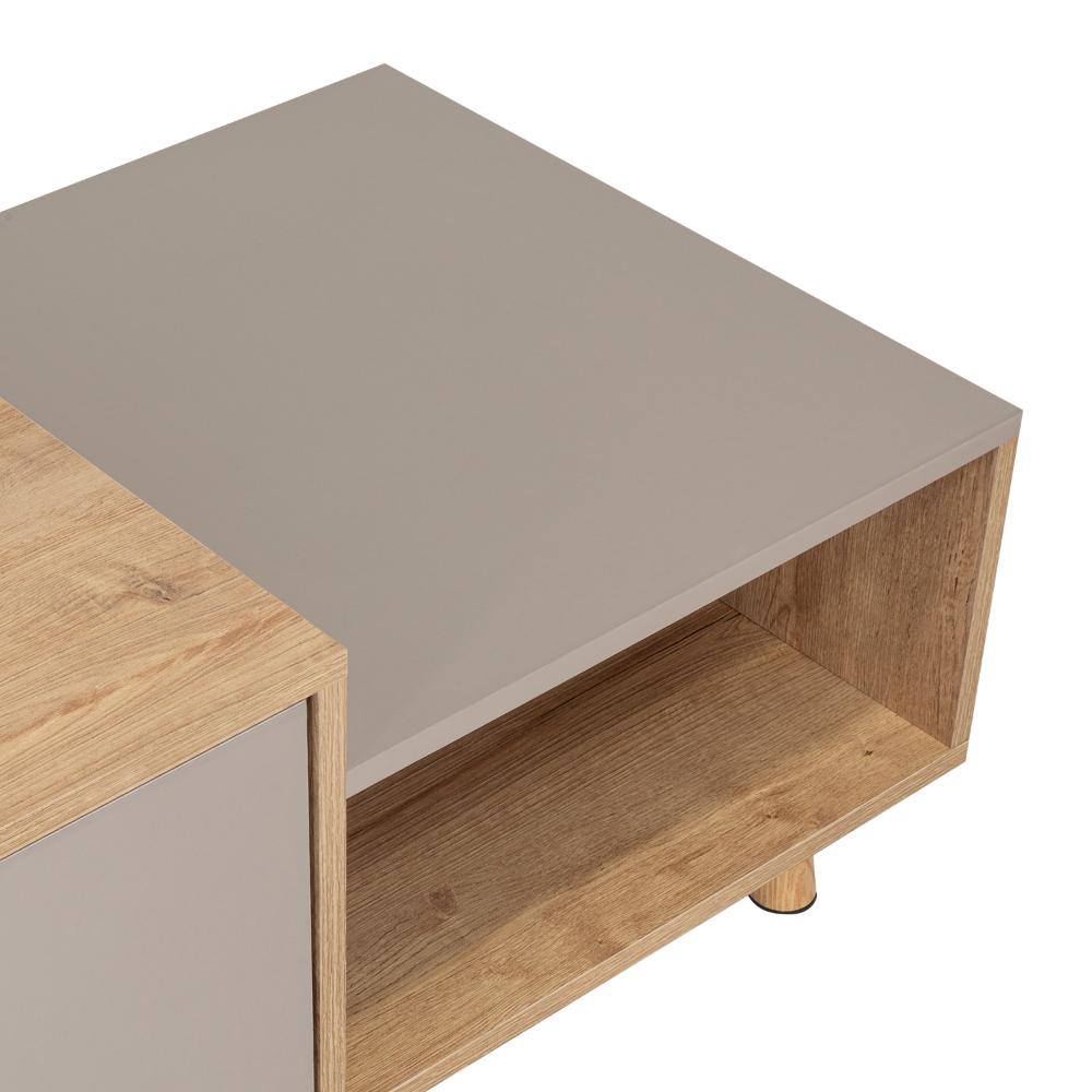 Mesa de Centro Trueno, Café Claro y Cocoa, con Amplio Espacio Ideal Para Ubicar Decoraciones (vista 17)