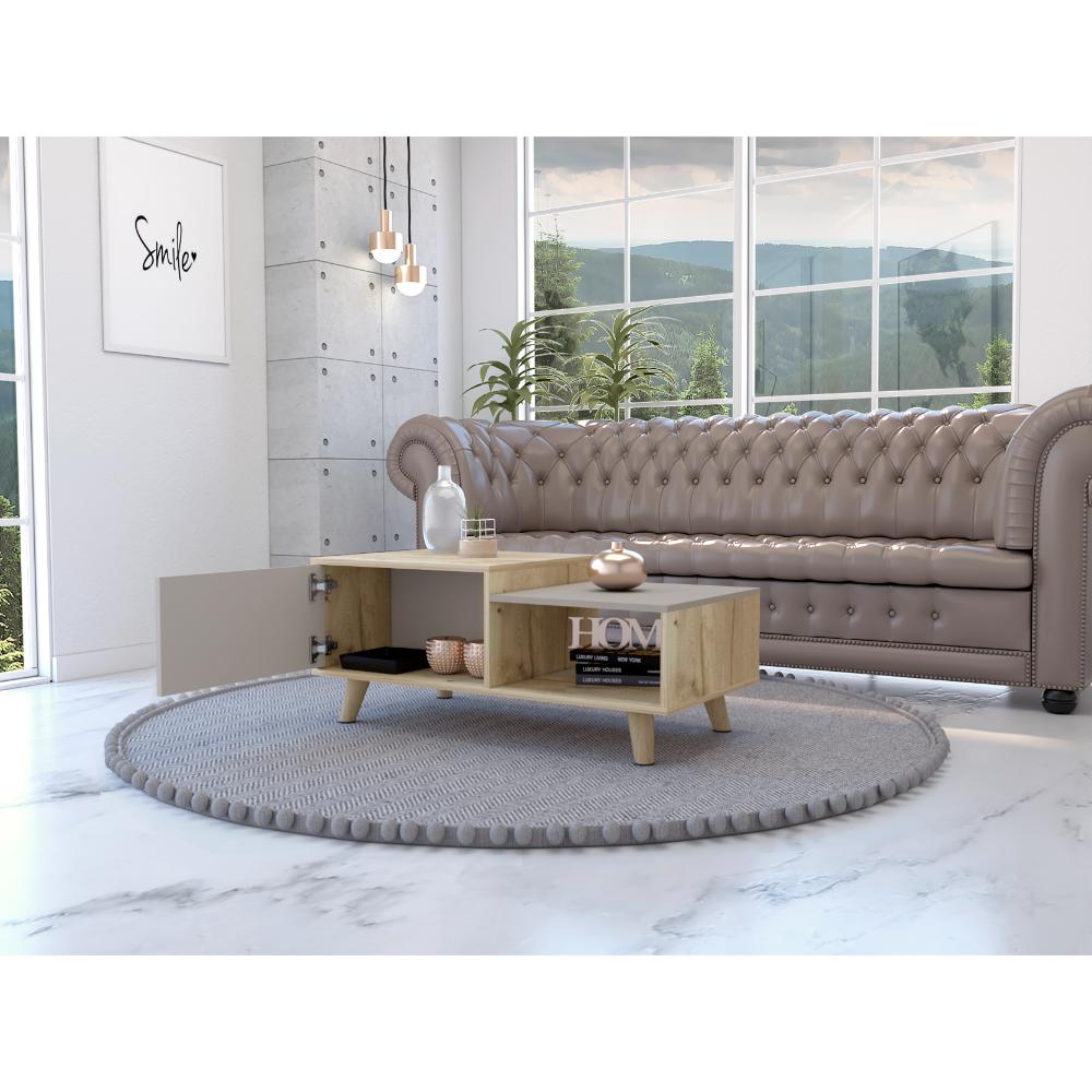 Mesa de Centro Trueno, Café Claro y Cocoa, con Amplio Espacio Ideal Para Ubicar Decoraciones (vista 8)