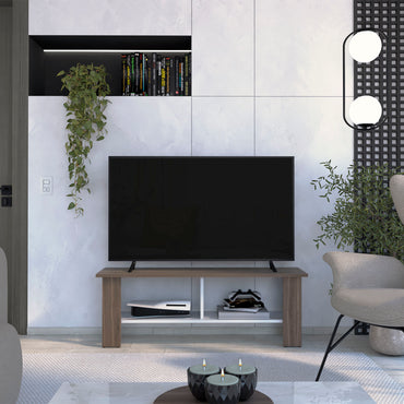 Rack Tv, Milan Y Blanco, Con Capacidad Para Televisor De 50 Pulgadas