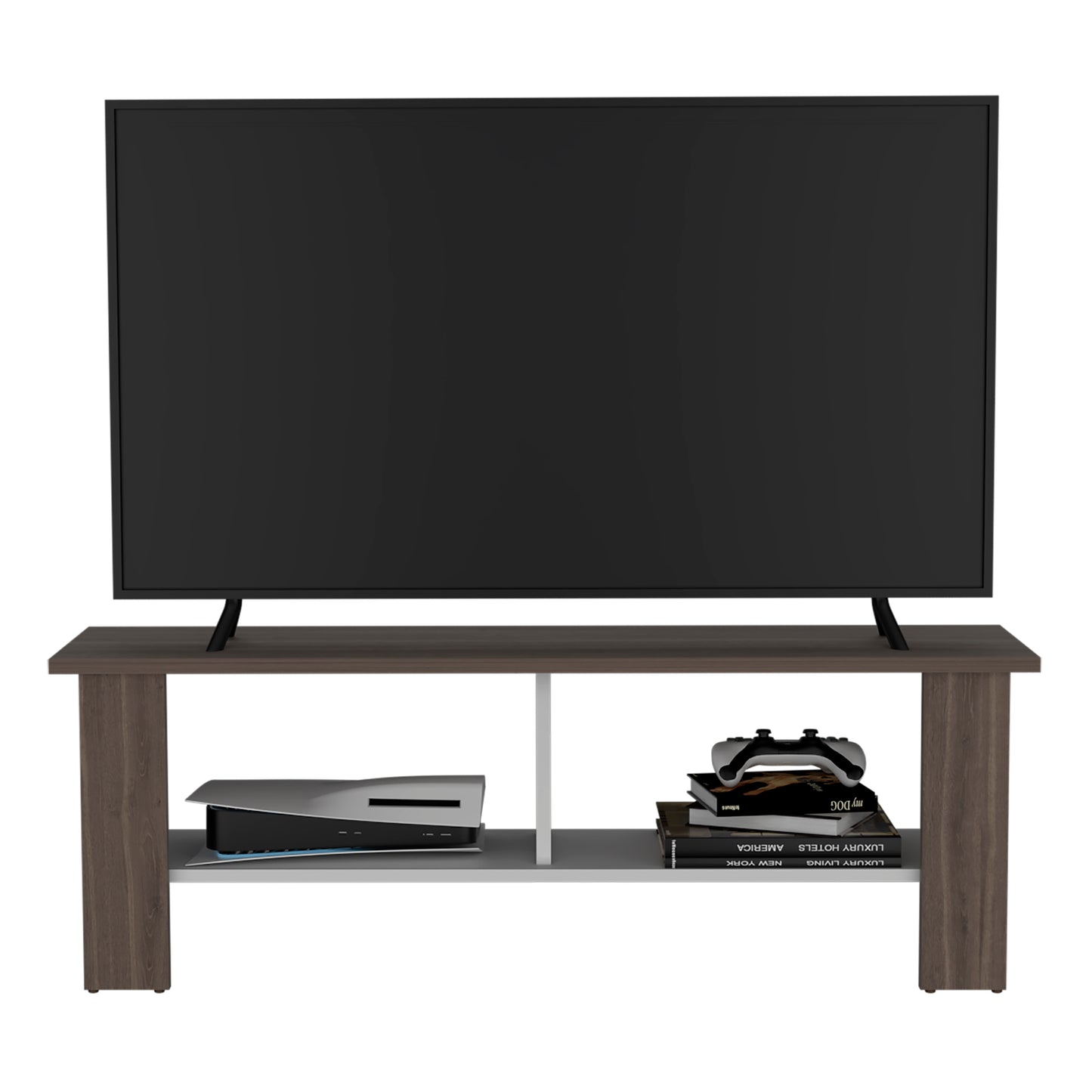 Rack Tv, Milan Y Blanco, Con Capacidad Para Televisor De 50 Pulgadas