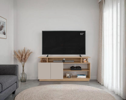 Rack Para Tv Hope , Fresno Europeo y Capri, con espacio para TV de 65"