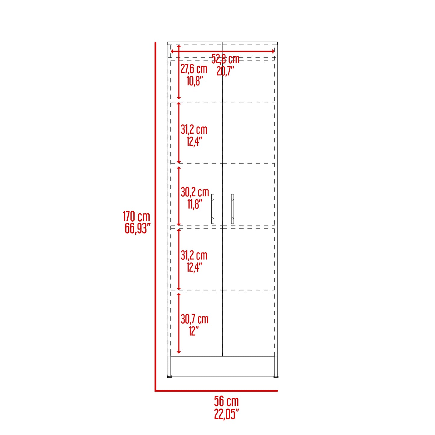 Mueble Despensa Multiusos Kitchen, Blanco