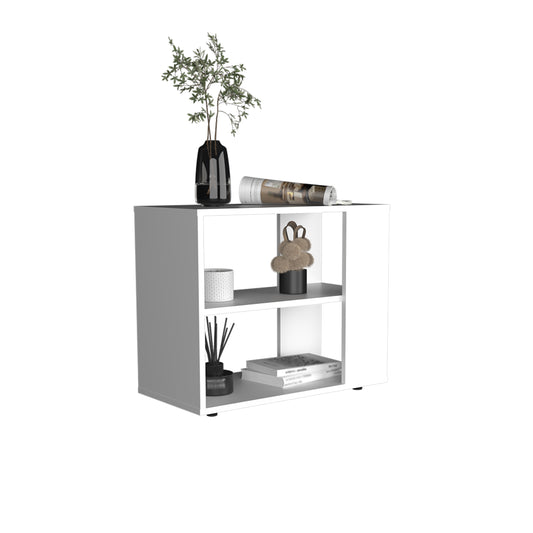 Mueble Funcional Garden, Blanco Marquez, Con Varios Entrepaños