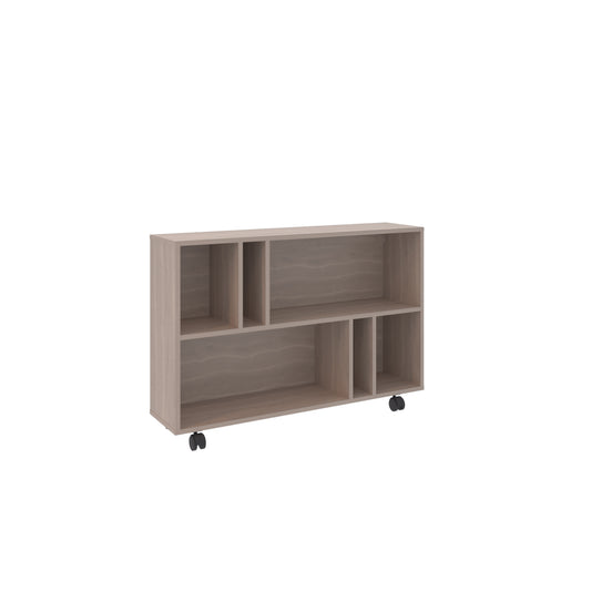 Mueble Funcional Joge, Bardolino, Con Varios Entrepañosy Rodachines