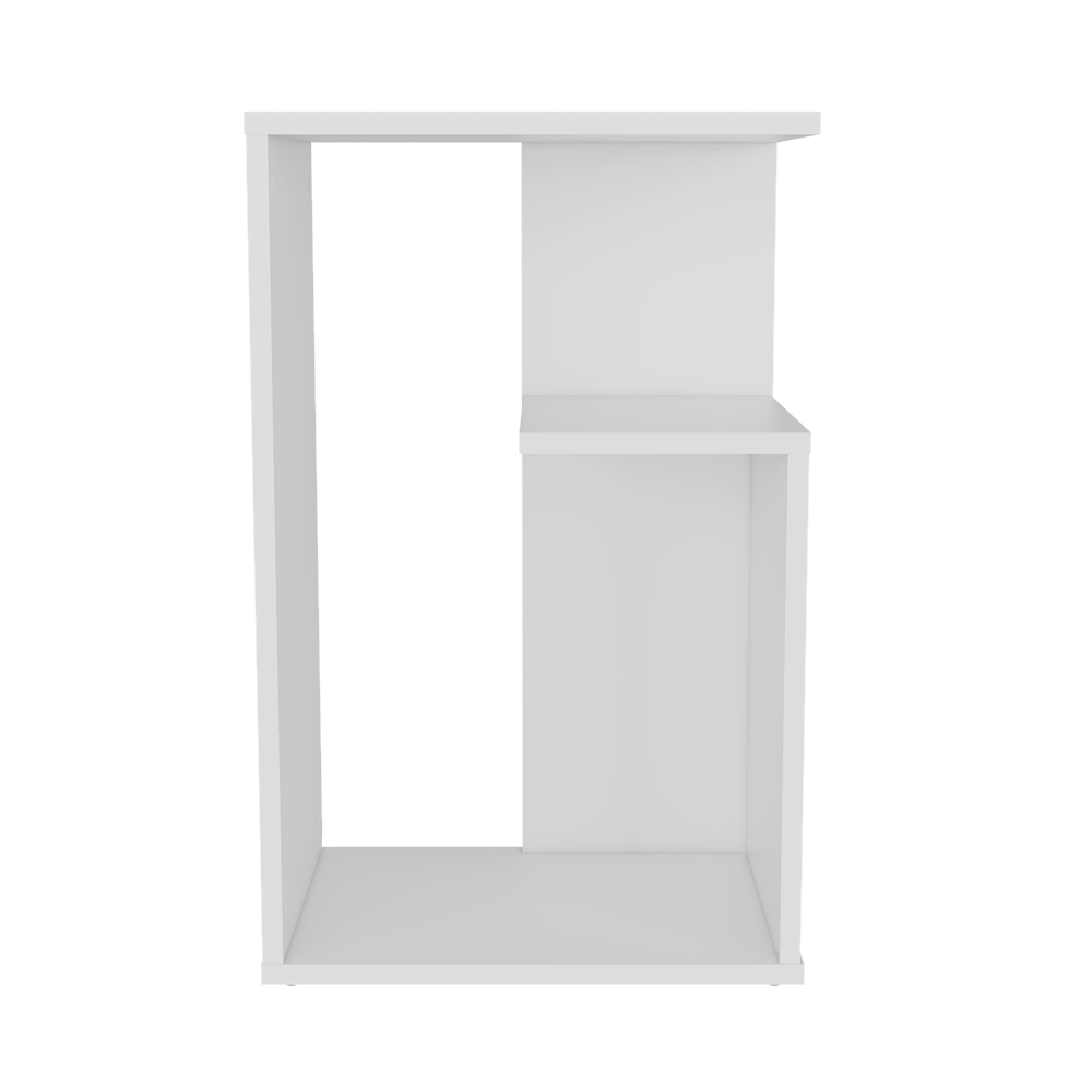 Mesa Aux Esquinera Riga Tres Niveles, Blanco