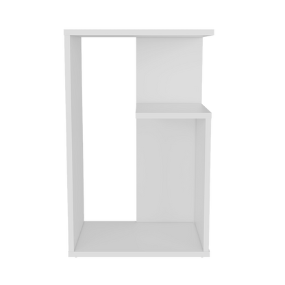 Mesa Aux Esquinera Riga Tres Niveles, Blanco