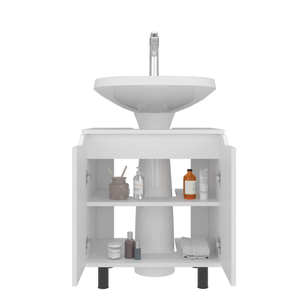 Mueble Para Lavamanos Marlo, Dos Puertas-  Blanco