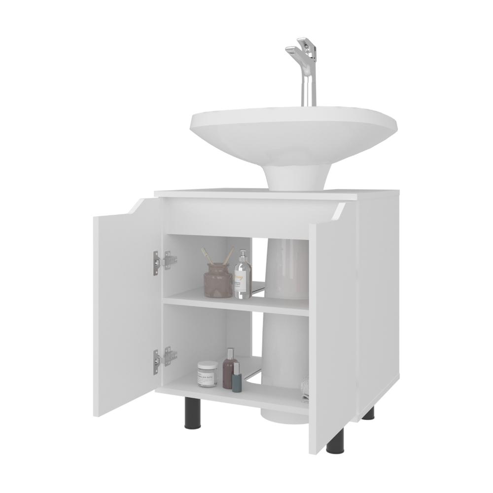 Mueble Para Lavamanos Marlo, Dos Puertas-  Blanco