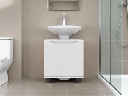 Mueble Para Lavamanos Marlo, Dos Puertas-  Blanco
