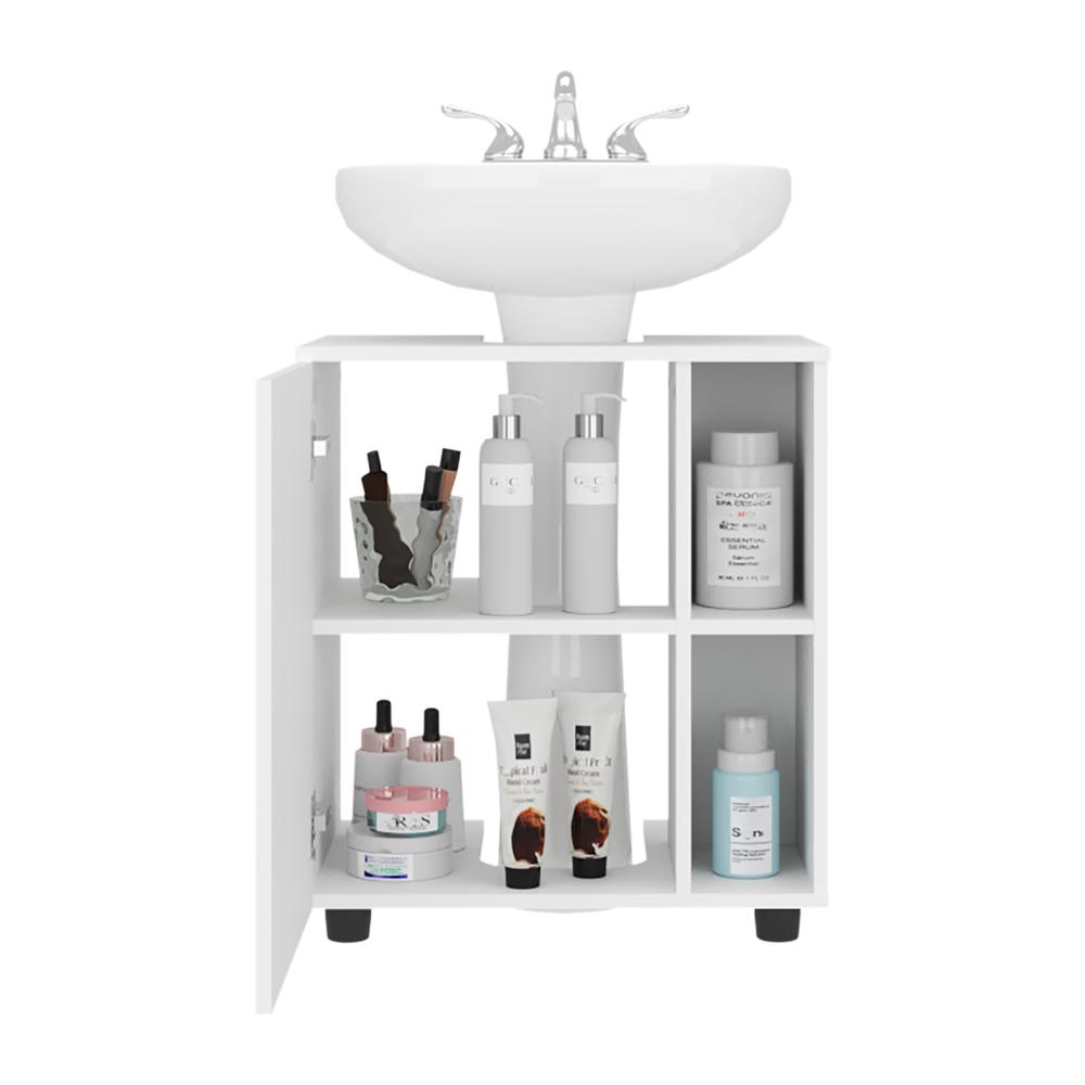 Mueble Para Lavamanos Pascuale, Una Puerta - Blanco