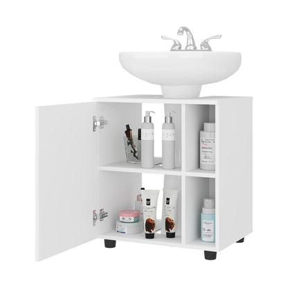 Mueble Para Lavamanos Pascuale, Una Puerta - Blanco