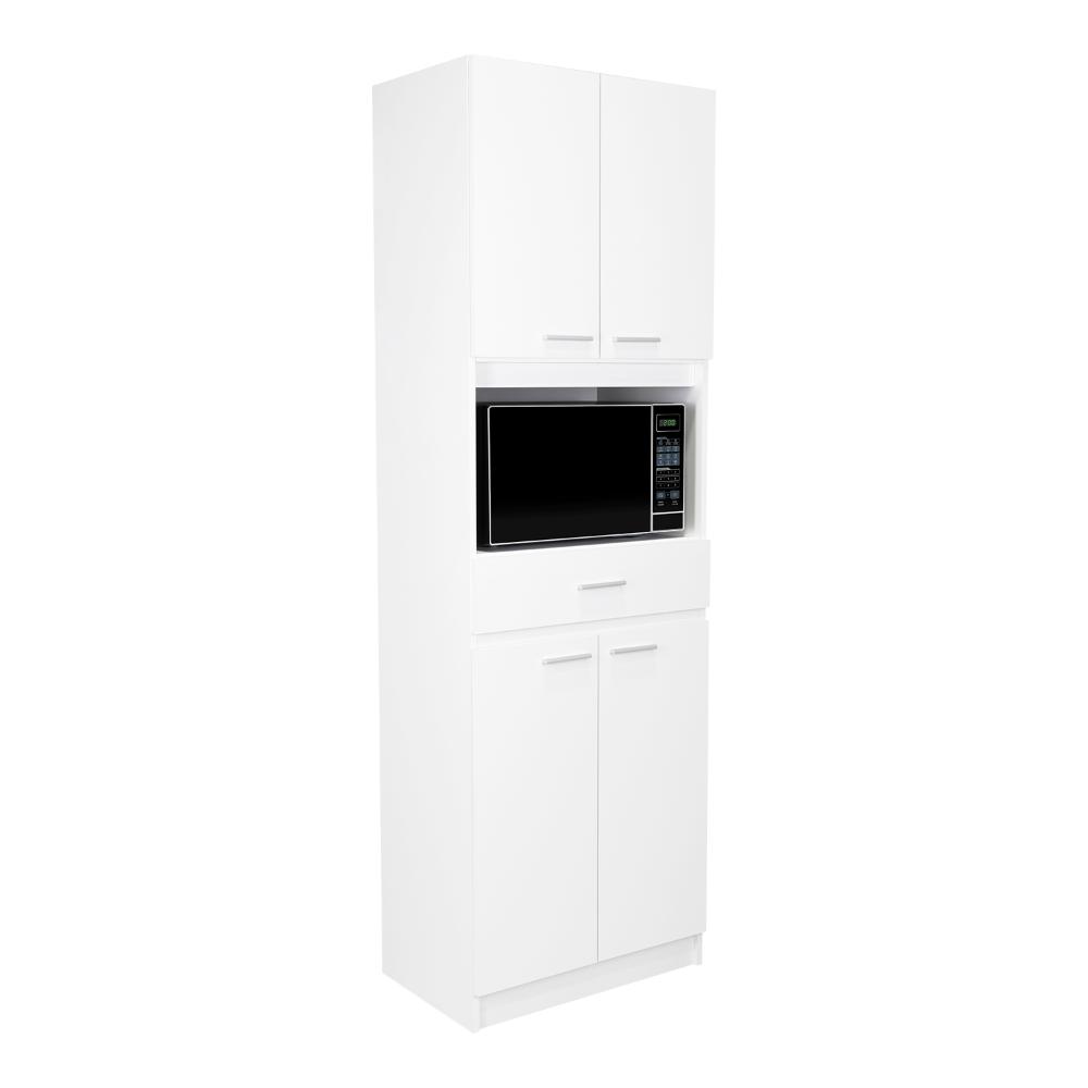 Mueble Microondas Fm Cuatro Puertas, Blanco