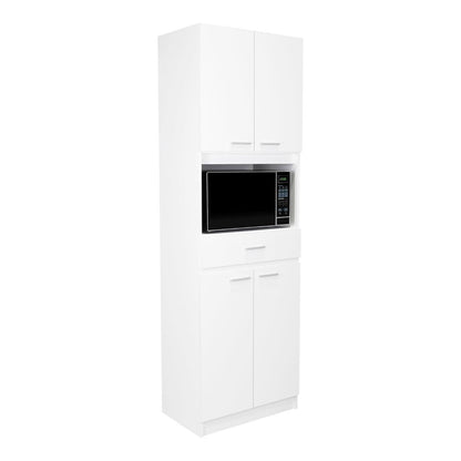 Mueble Microondas Fm Cuatro Puertas, Blanco