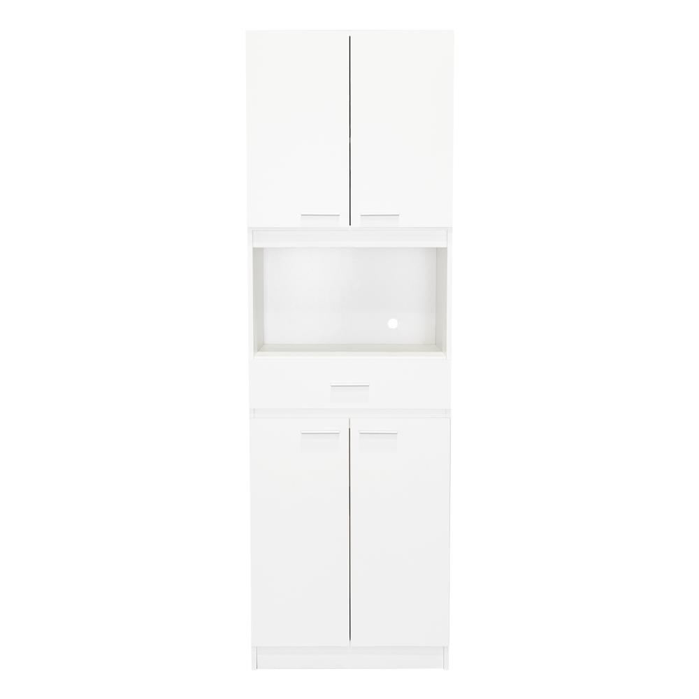 Mueble Microondas Fm Cuatro Puertas, Blanco