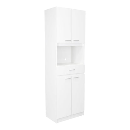 Mueble Microondas Fm Cuatro Puertas, Blanco
