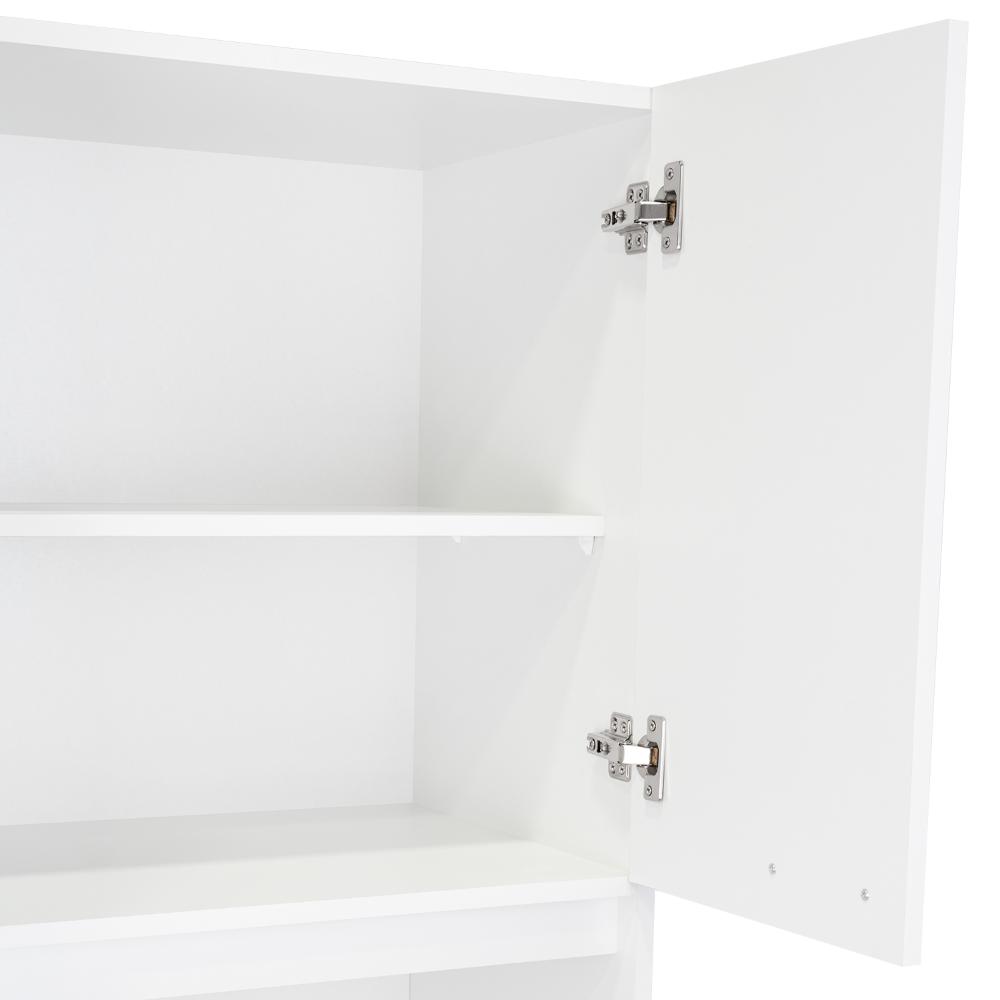 Mueble Microondas Fm Cuatro Puertas, Blanco
