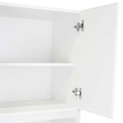 Mueble Microondas Fm Cuatro Puertas, Blanco