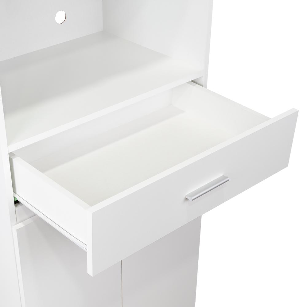 Mueble Microondas Fm Cuatro Puertas, Blanco