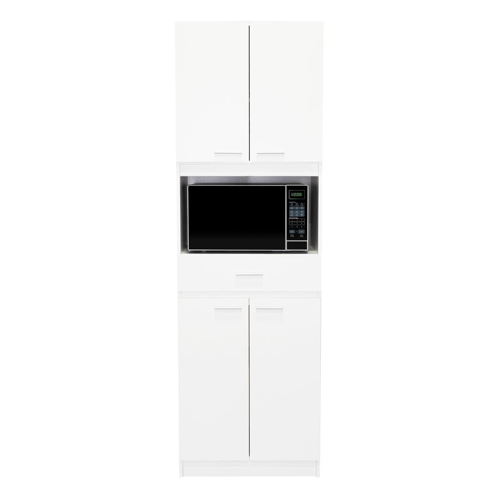 Mueble Microondas Fm Cuatro Puertas, Blanco