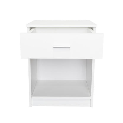 Velador Eco, Blanco , con Un Cajón Multiuso