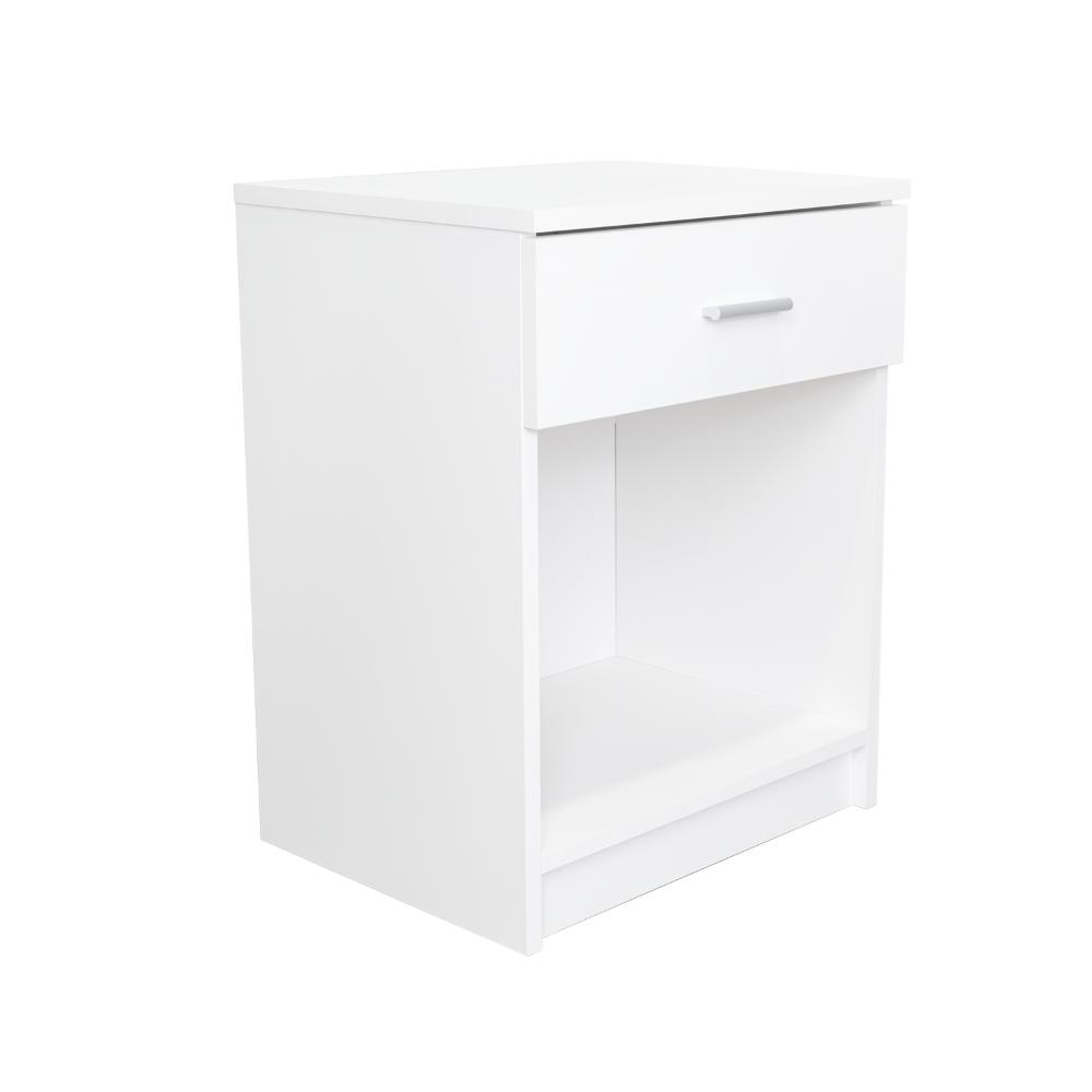 Velador Eco, Blanco , con Un Cajón Multiuso