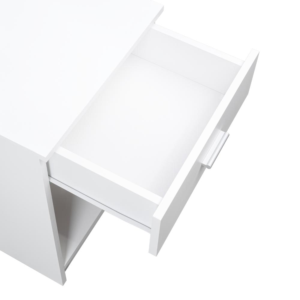 Velador Eco, Blanco , con Un Cajón Multiuso