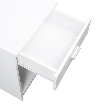 Velador Eco, Blanco , con Un Cajón Multiuso