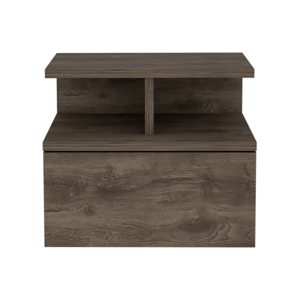 Velador Flotante Un Cajón, FM Furniture 007O, Café Oscuro