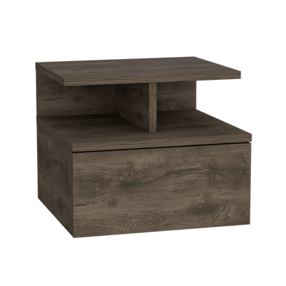 Velador Flotante Un Cajón, FM Furniture 007O, Café Oscuro