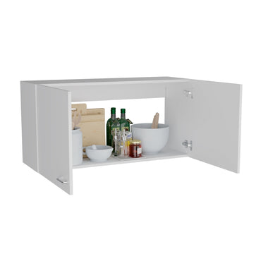 Mueble Superior Cocina Napoles 100 Cm, Blanco, con Gran Capacidad de Almacenamiento