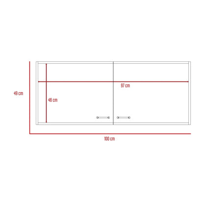 Mueble Superior Cocina Napoles 100 Cm, Blanco, con Gran Capacidad de Almacenamiento (vista 8)